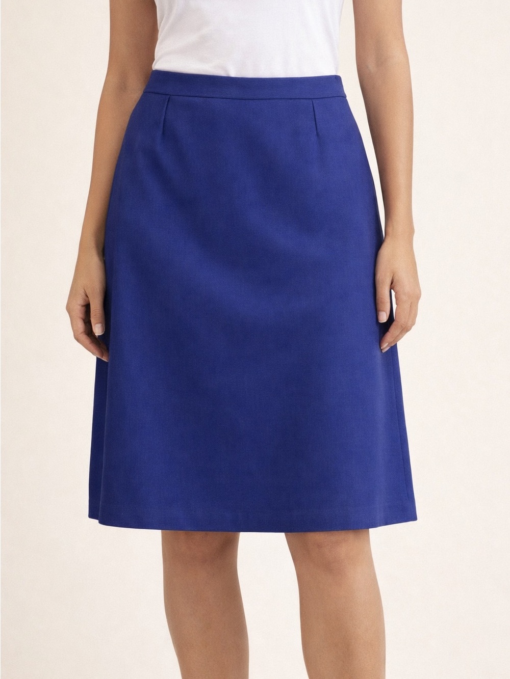 George Cobalt A-Line Skirt